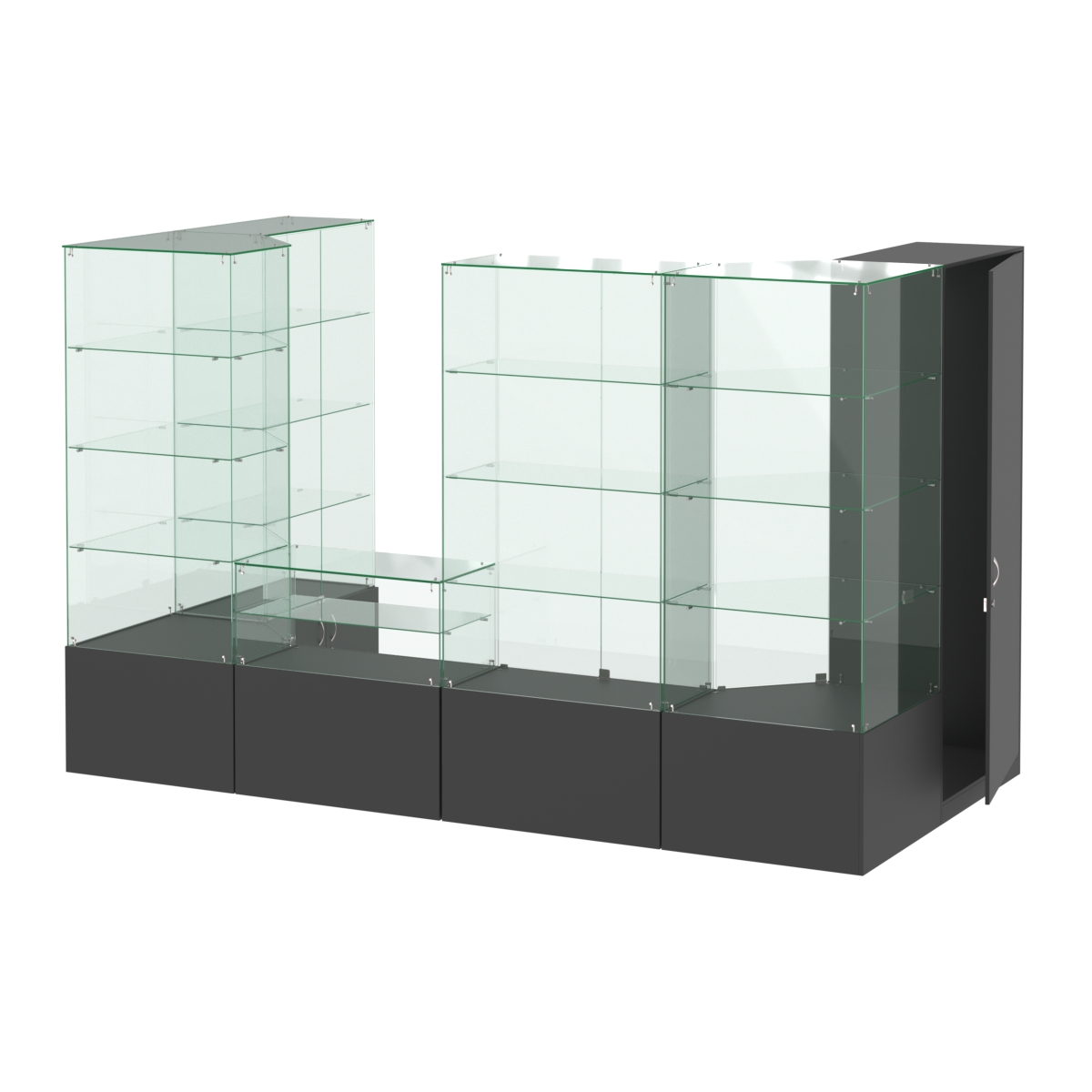 Павильон ИСТРА пристенный №2а (5, 87 кв.м) Черный