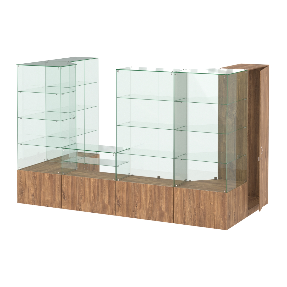 Павильон ИСТРА пристенный №2а (5, 87 кв.м) Дуб Канзас коричневый