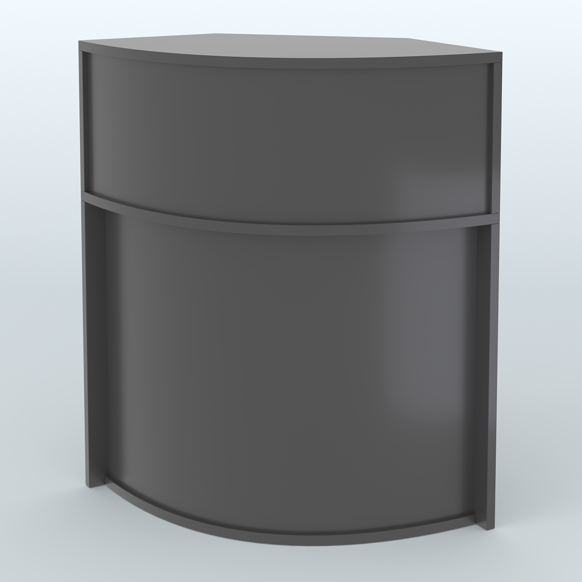 Ресепшен-Лайт секторный-эконом №10 Черный