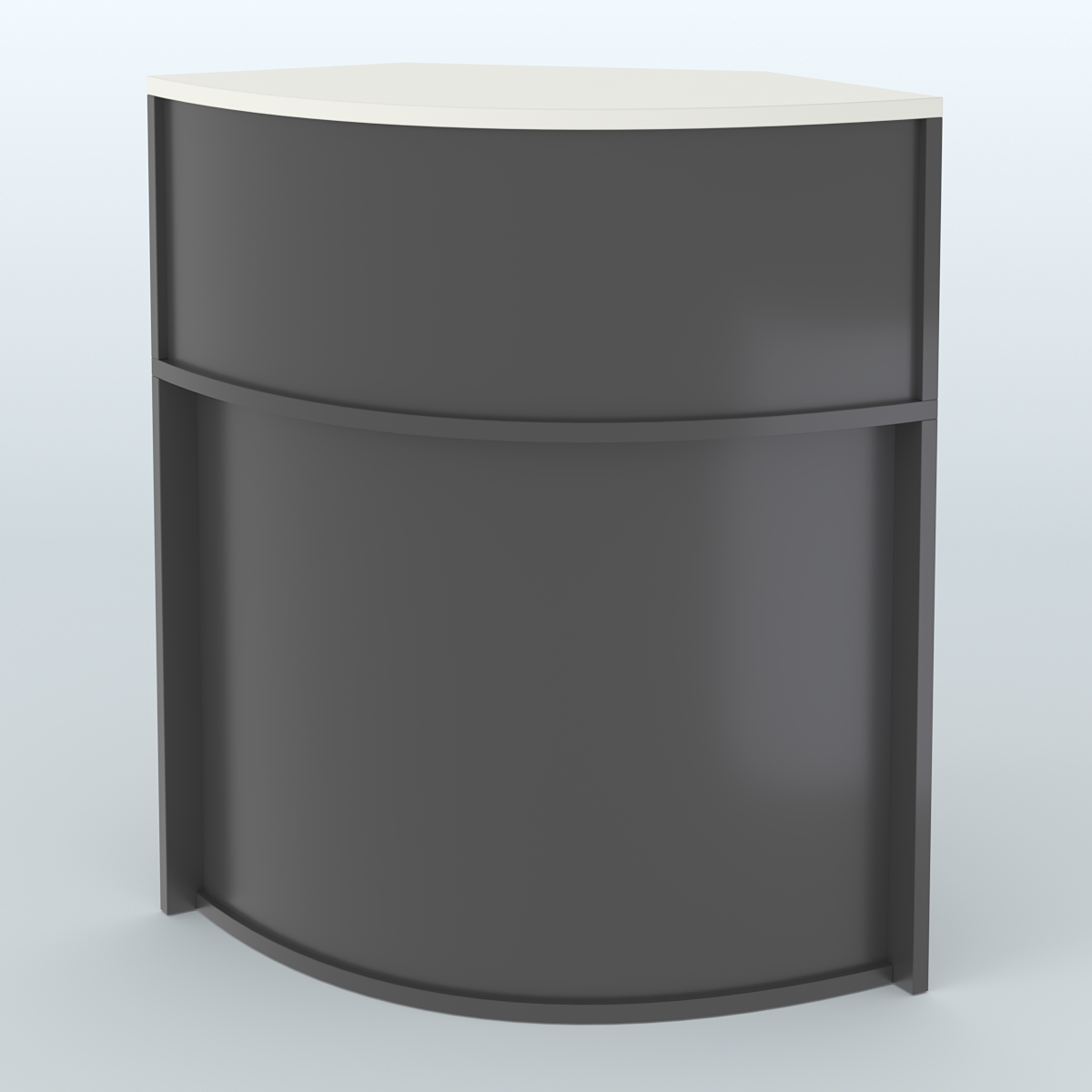 Ресепшен-Лайт секторный-эконом №10 Черный и Белый