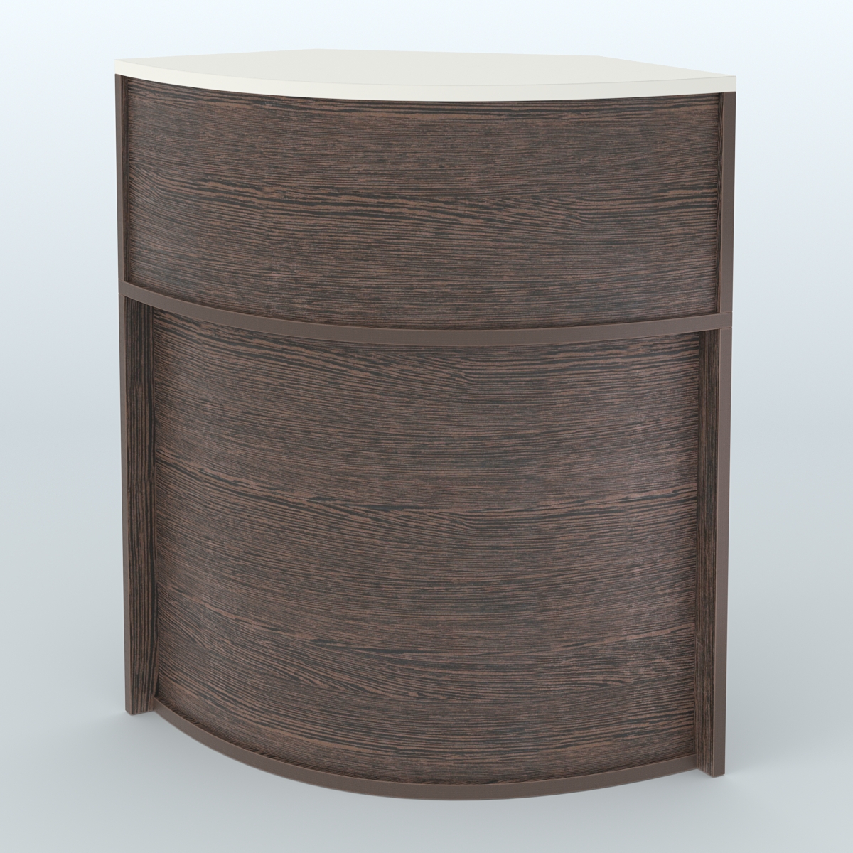 Ресепшен-Лайт секторный-эконом №10 Дуб Венге + Белый