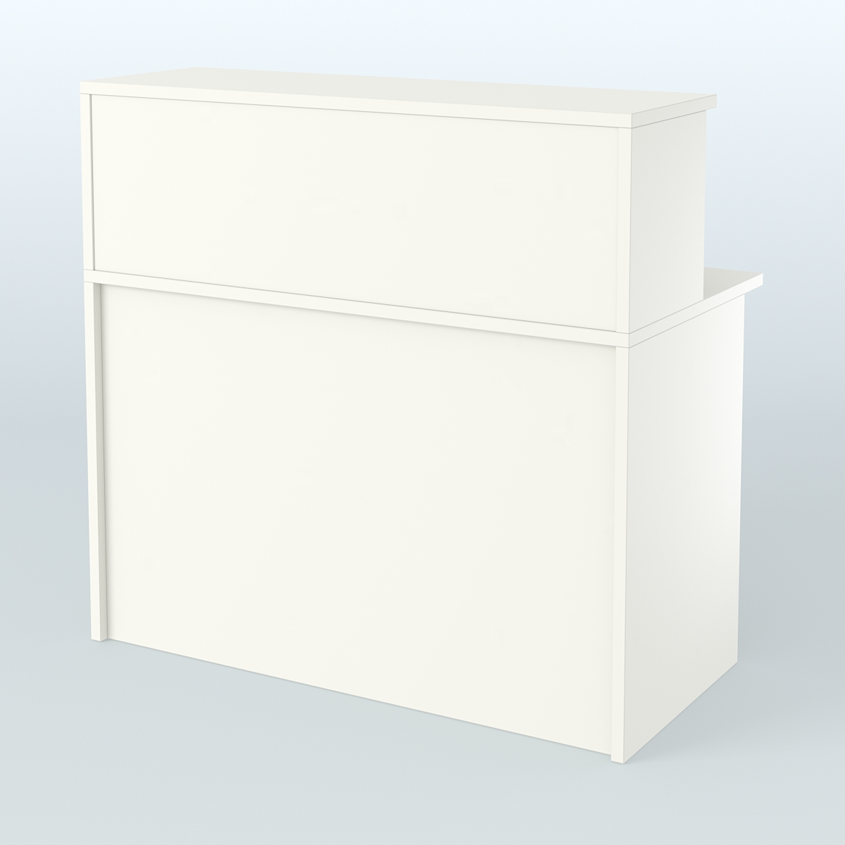 Ресепшен-Лайт прямоугольный с надставкой №11 Белый