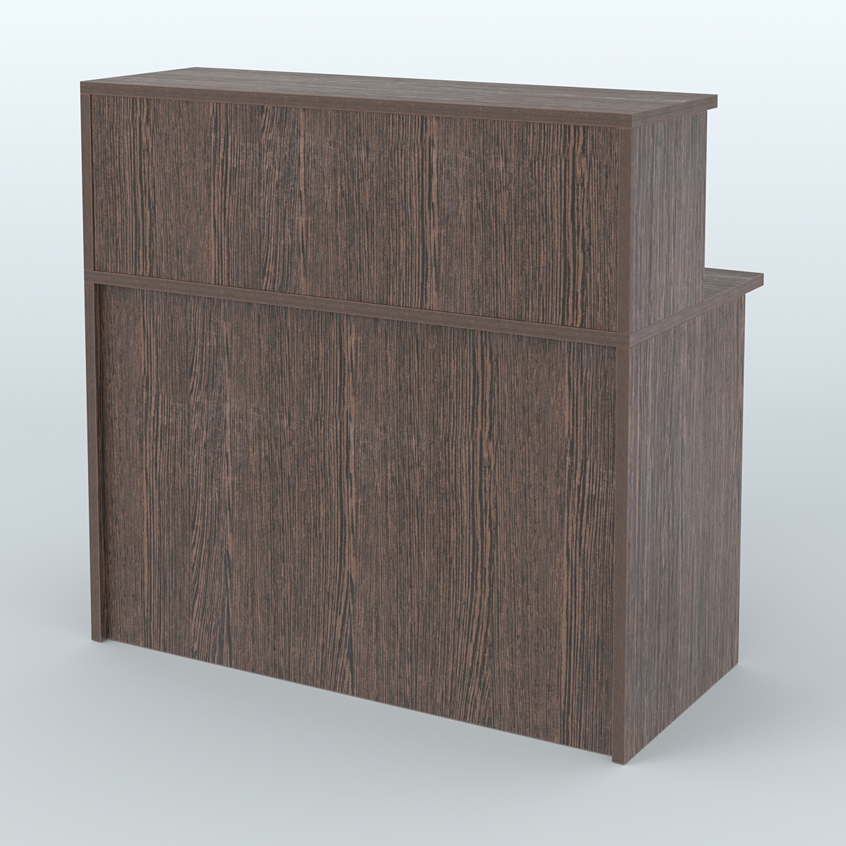 Ресепшен-Лайт прямоугольный с надставкой №11 Дуб Венге