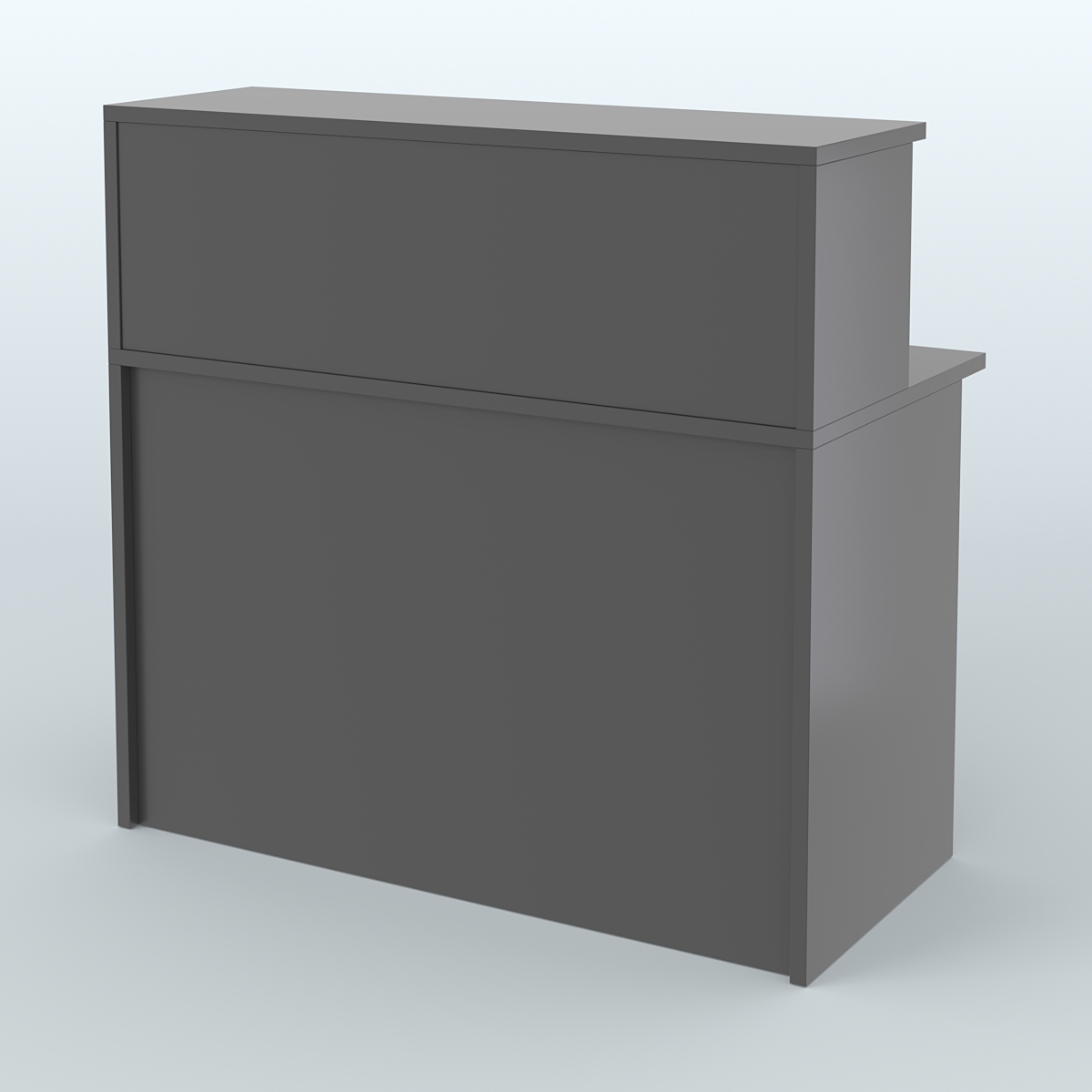 Ресепшен-Лайт прямоугольный с надставкой №11 Черный