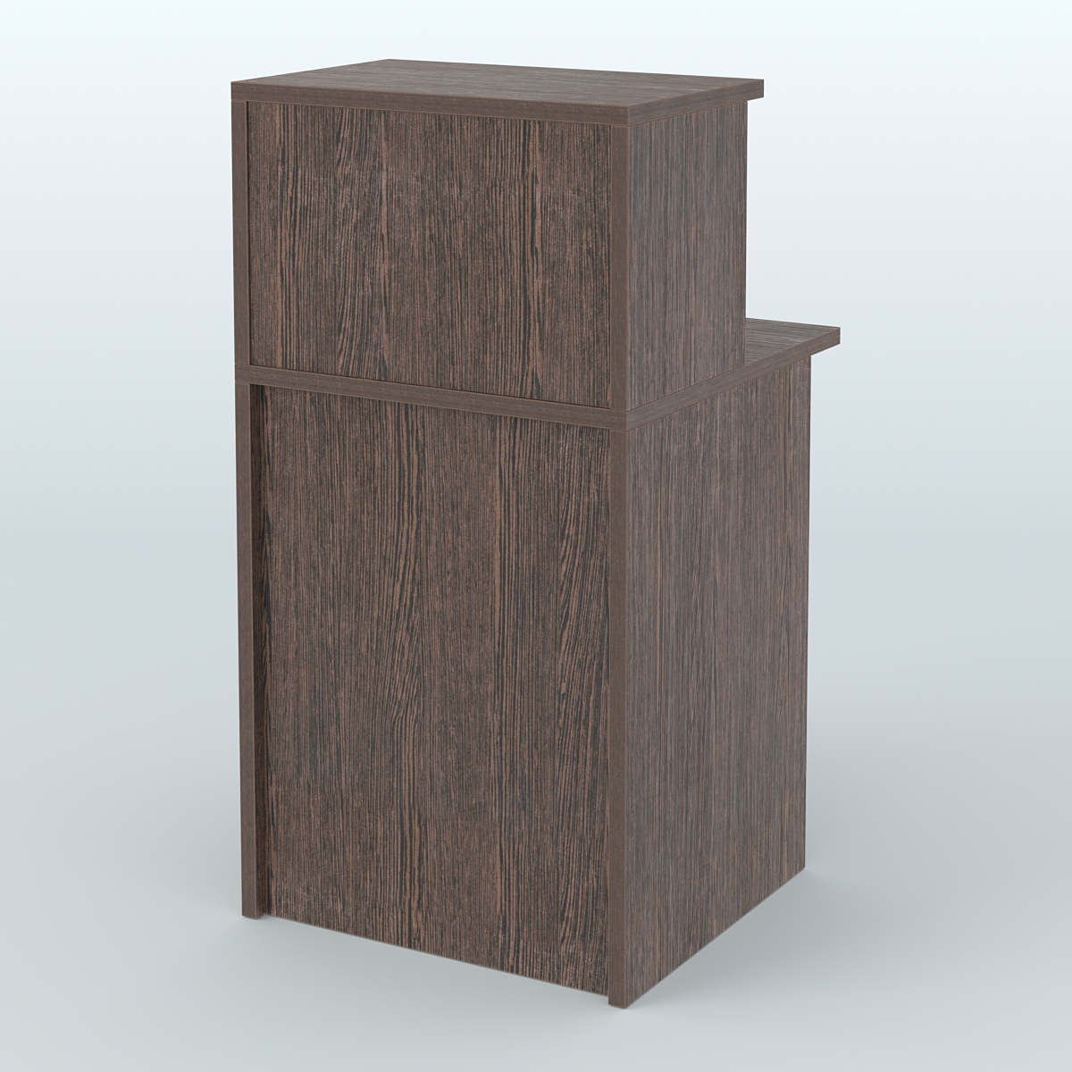 Ресепшен-Лайт прямоугольный с надставкой №12 Дуб Венге