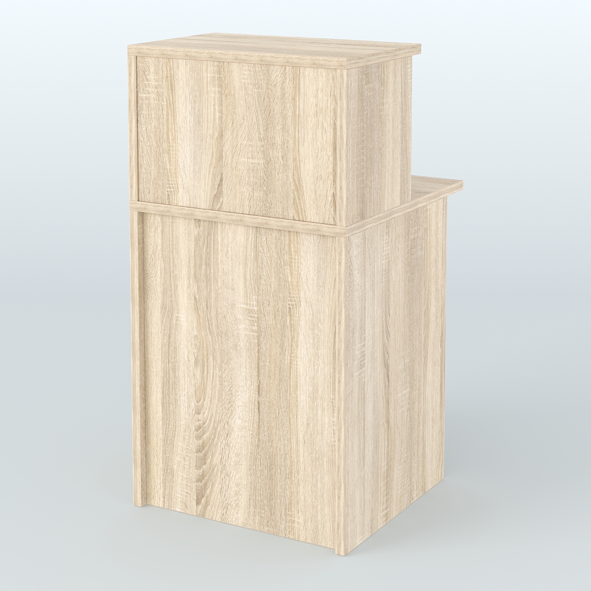 Ресепшен-Лайт прямоугольный с надставкой №12 Дуб сонома