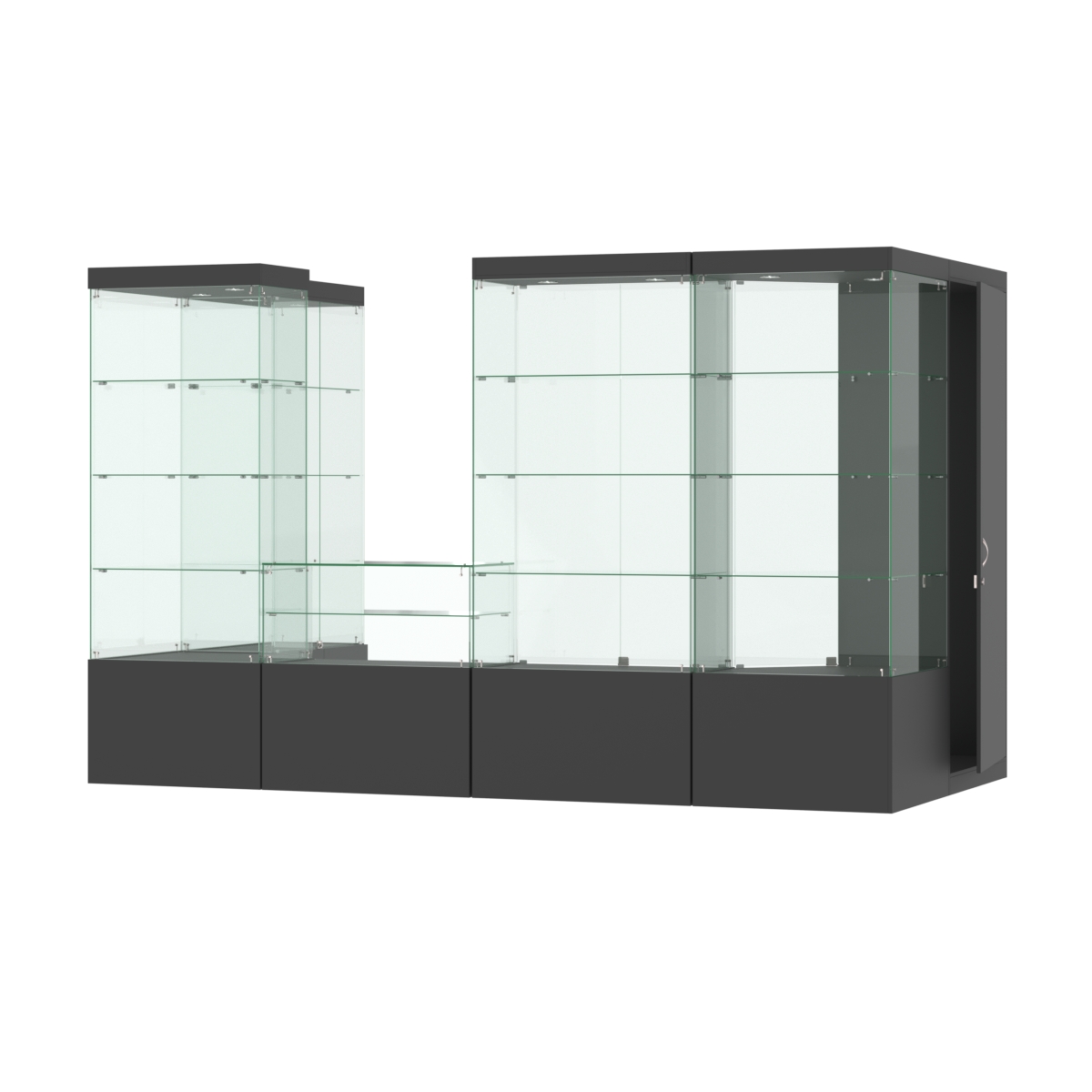 Павильон ИСТРА пристенный №2б (5, 87 кв.м) Черный