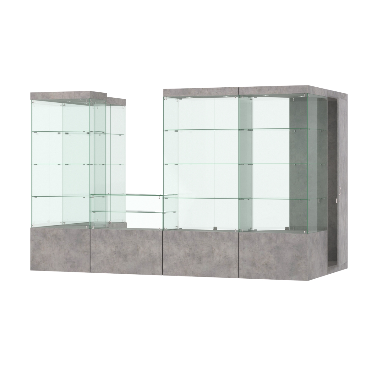 Павильон ИСТРА пристенный №2б (5, 87 кв.м) Бетон Чикаго светло-серый F186 ST9