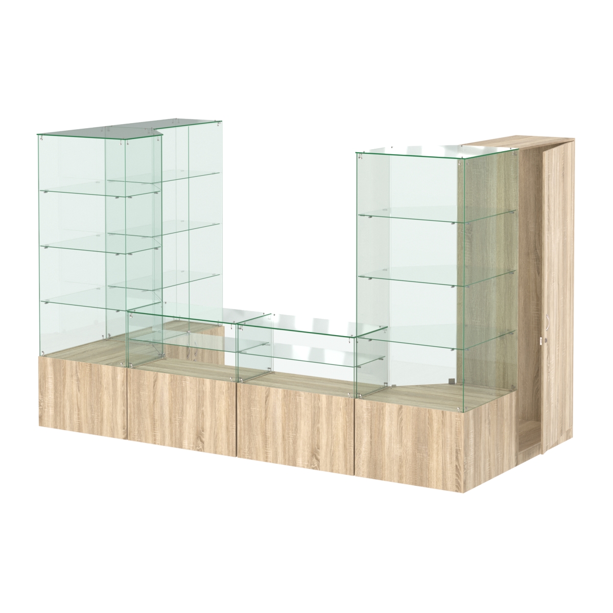 Павильон ИСТРА пристенный №3а (5, 87 кв.м) Дуб Сонома