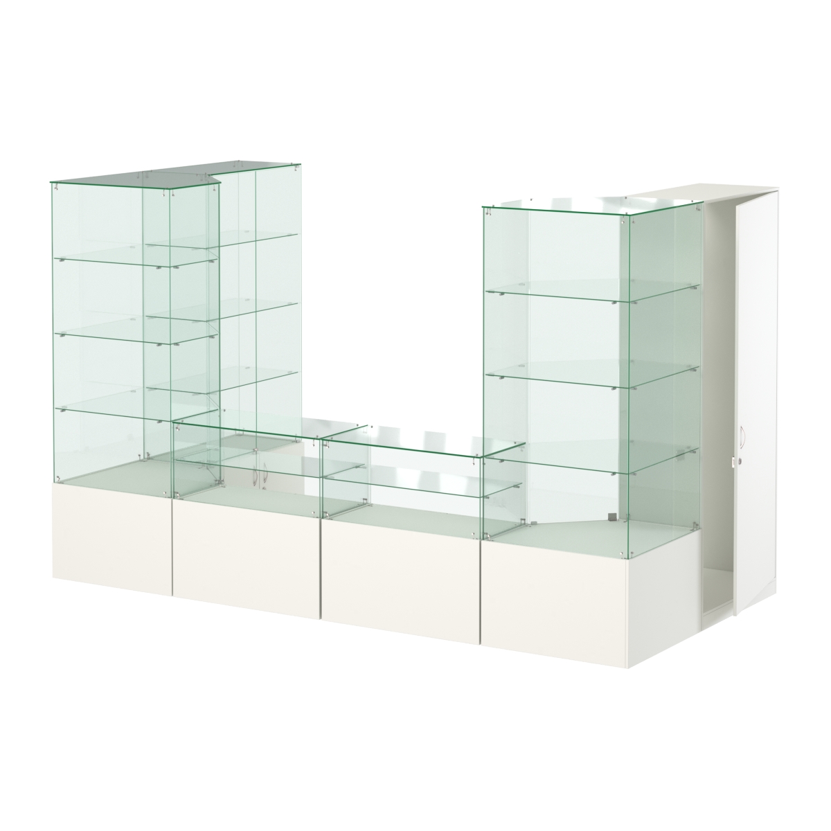 Павильон ИСТРА пристенный №3а (5, 87 кв.м) Белый