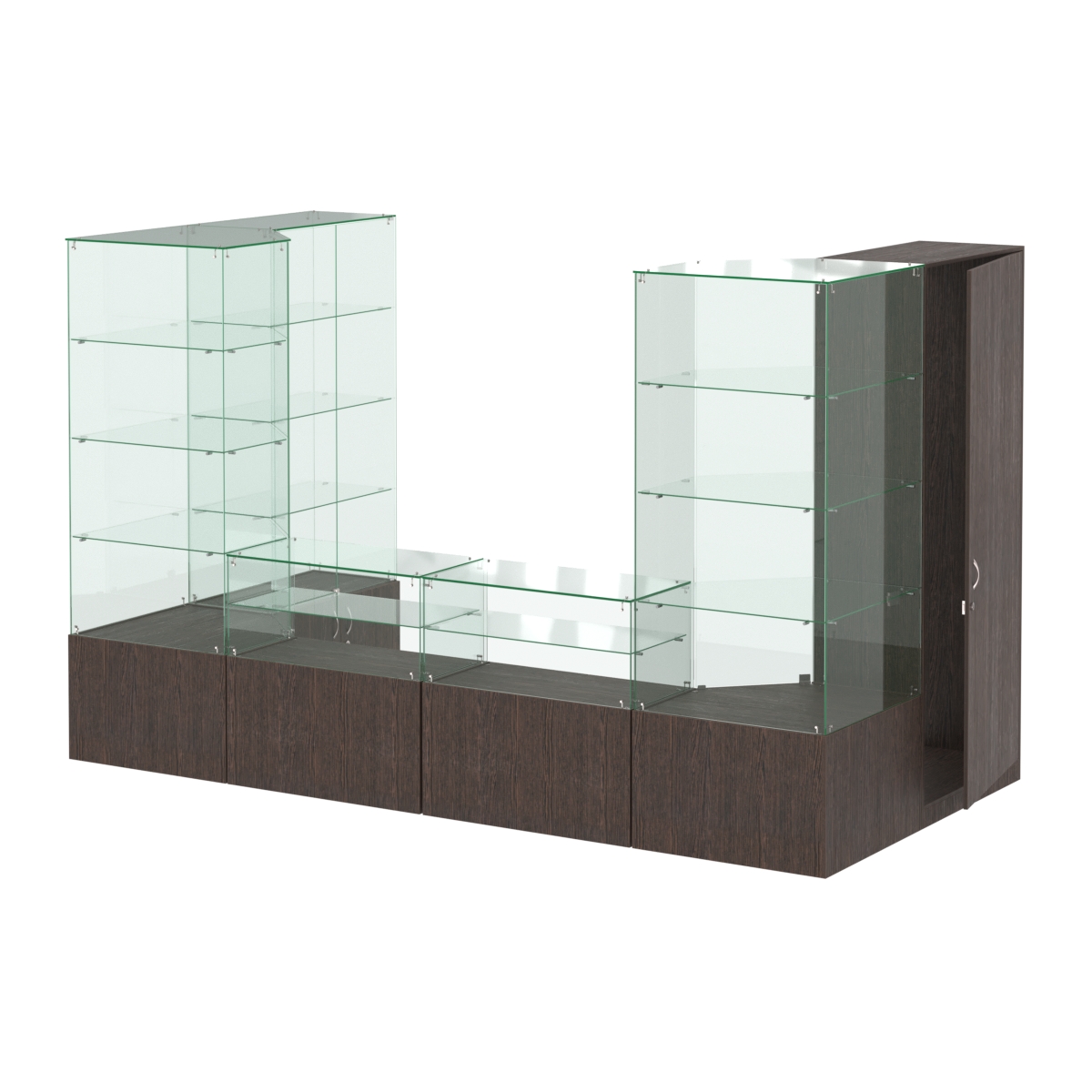 Павильон ИСТРА пристенный №3а (5, 87 кв.м) Дуб Венге