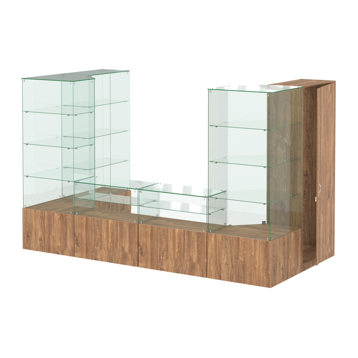 Павильон ИСТРА пристенный №3а (5, 87 кв.м) Дуб Канзас коричневый