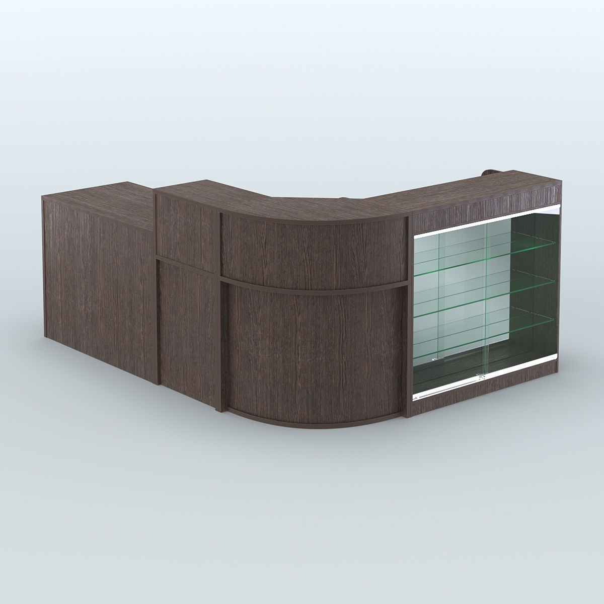 Угловой павильон Чай и Кофе с собой №1 Дуб Венге