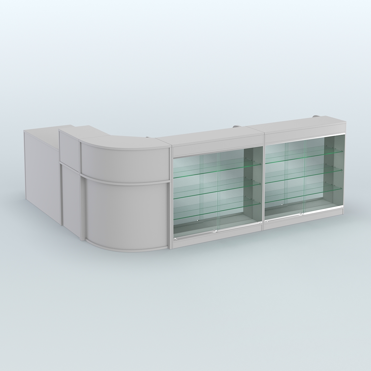 Угловой павильон Чай и Кофе с собой №2 Серый