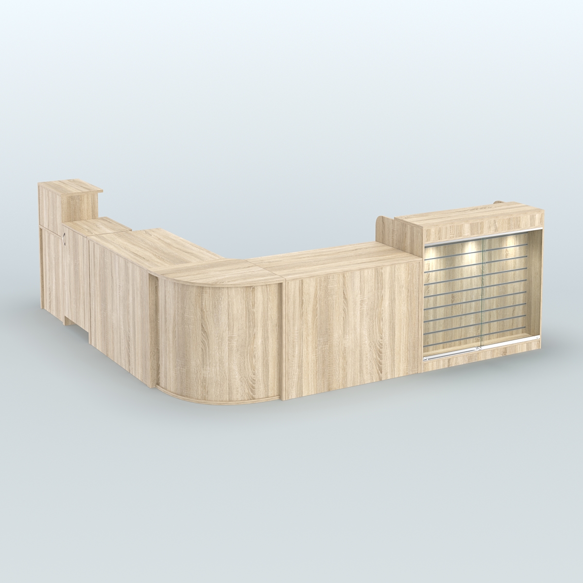 Угловой павильон Чай и Кофе с собой №3 Дуб Сонома