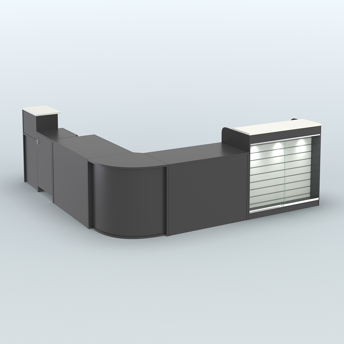 Угловой павильон Чай и Кофе с собой №3 Черный и Белый