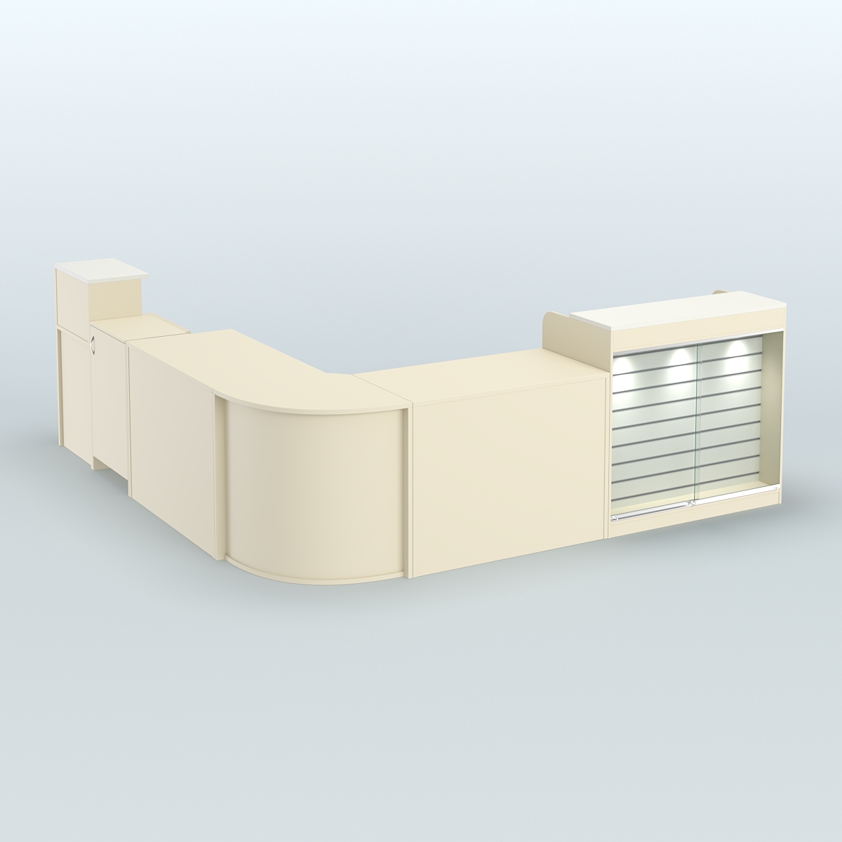 Угловой павильон Чай и Кофе с собой №3 Крем Вайс + Белый