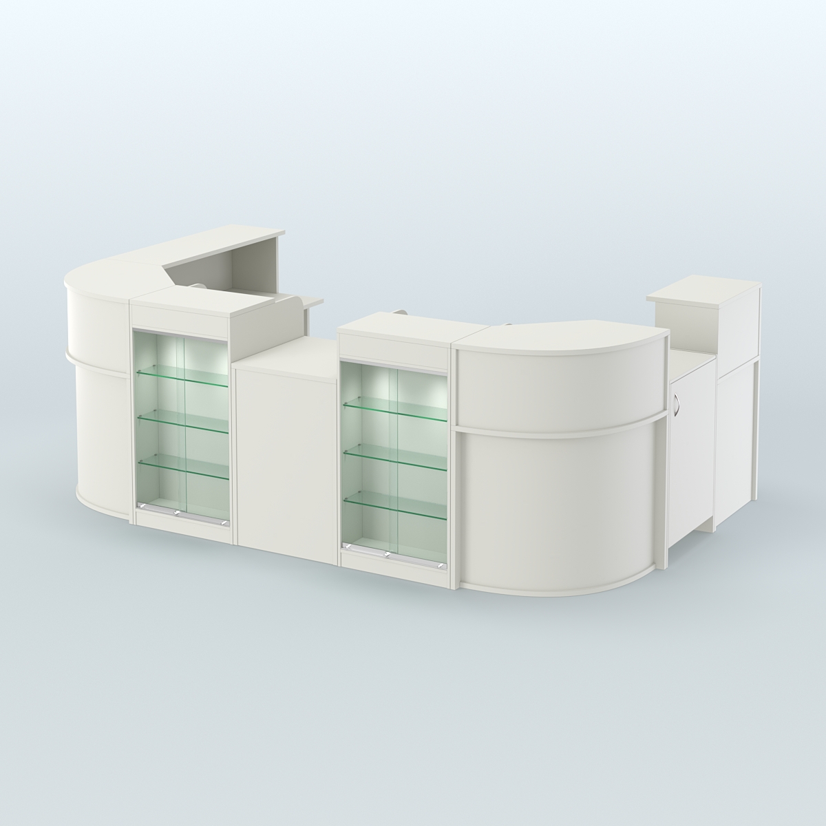 Пристенный павильон Чай и Кофе с собой №1 Белый