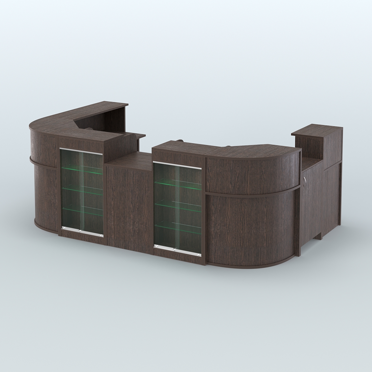 Пристенный павильон Чай и Кофе с собой №1 Дуб Венге