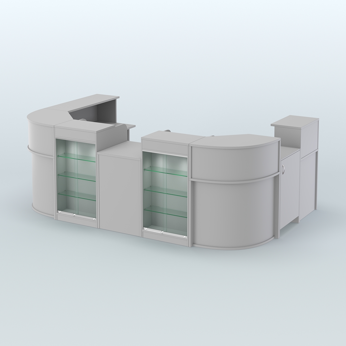 Пристенный павильон Чай и Кофе с собой №1 Серый