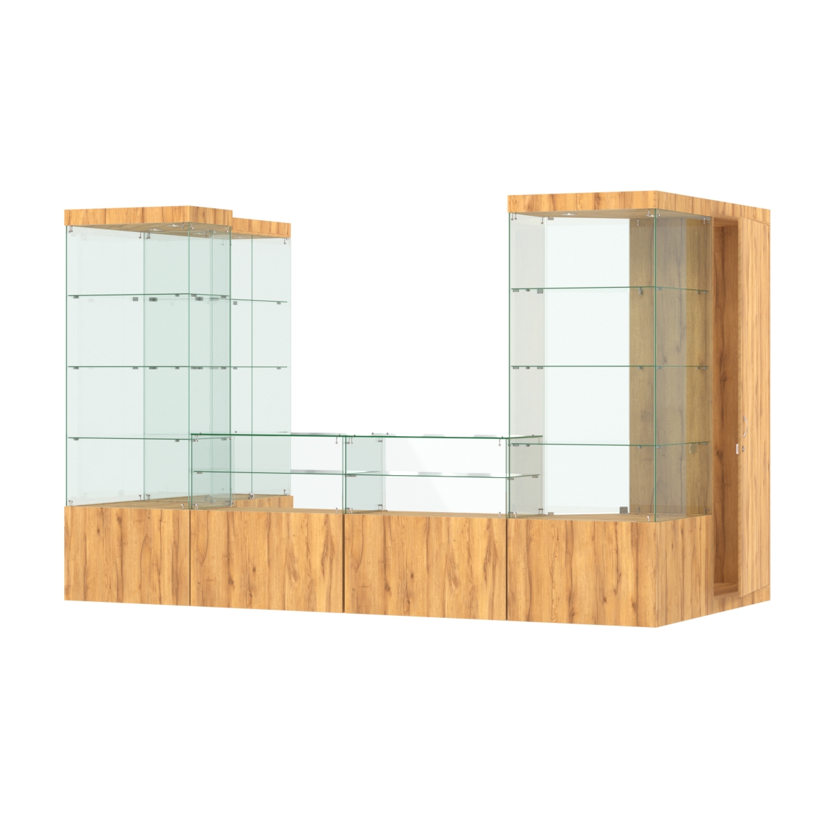 Павильон ИСТРА пристенный №3б (5, 87 кв.м) Дуб Золотистый