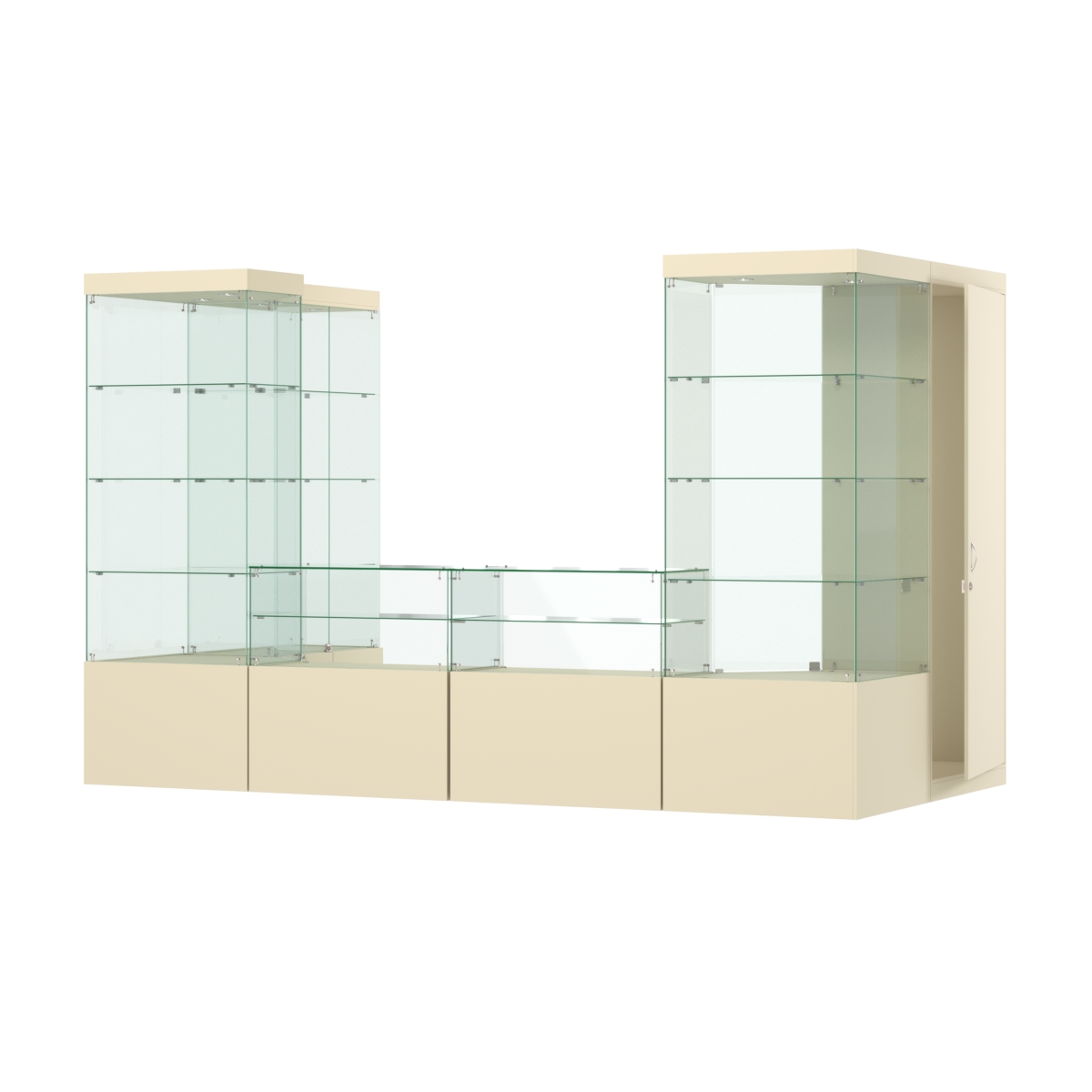 Павильон ИСТРА пристенный №3б (5, 87 кв.м) Крем Вайс