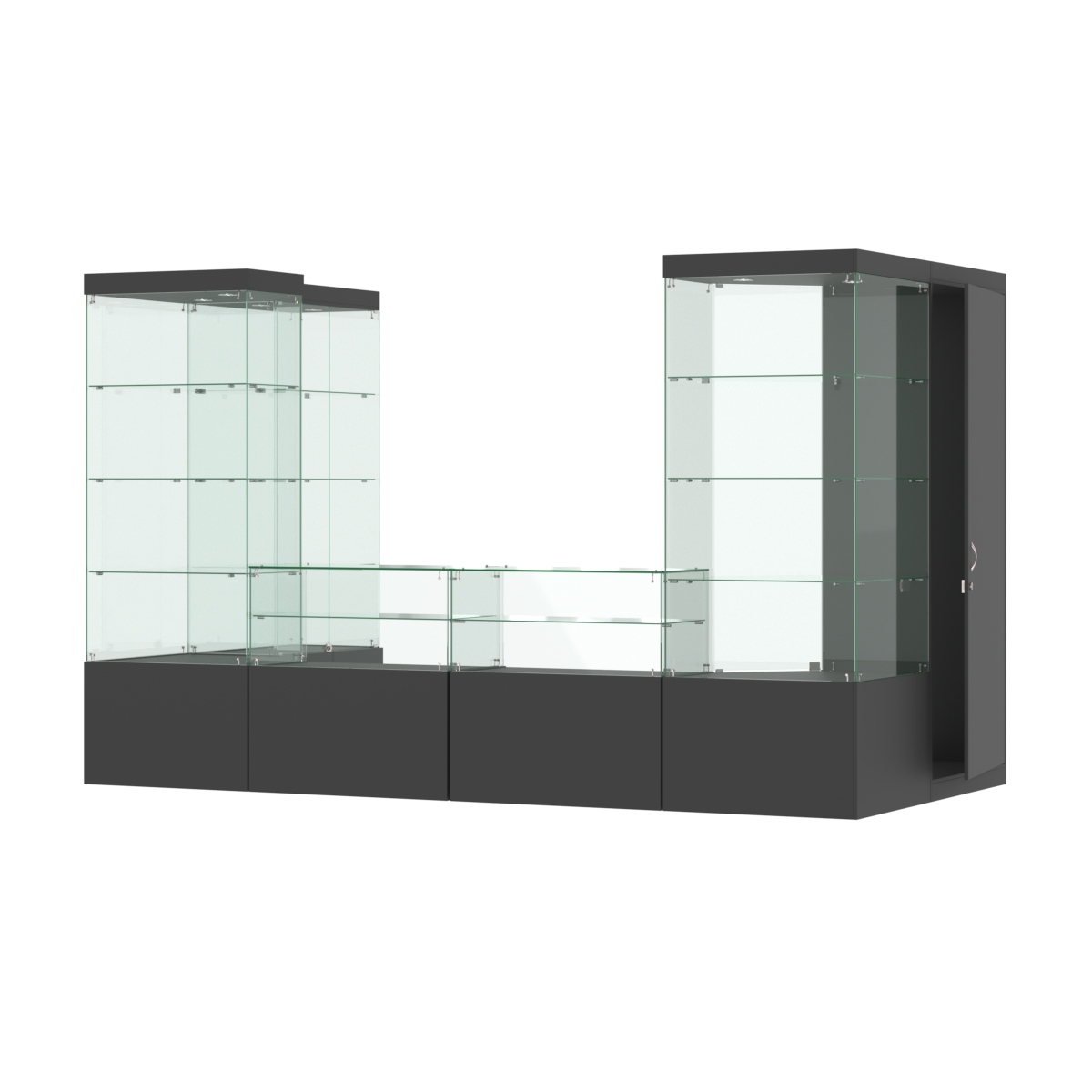 Павильон ИСТРА пристенный №3б (5, 87 кв.м) Черный