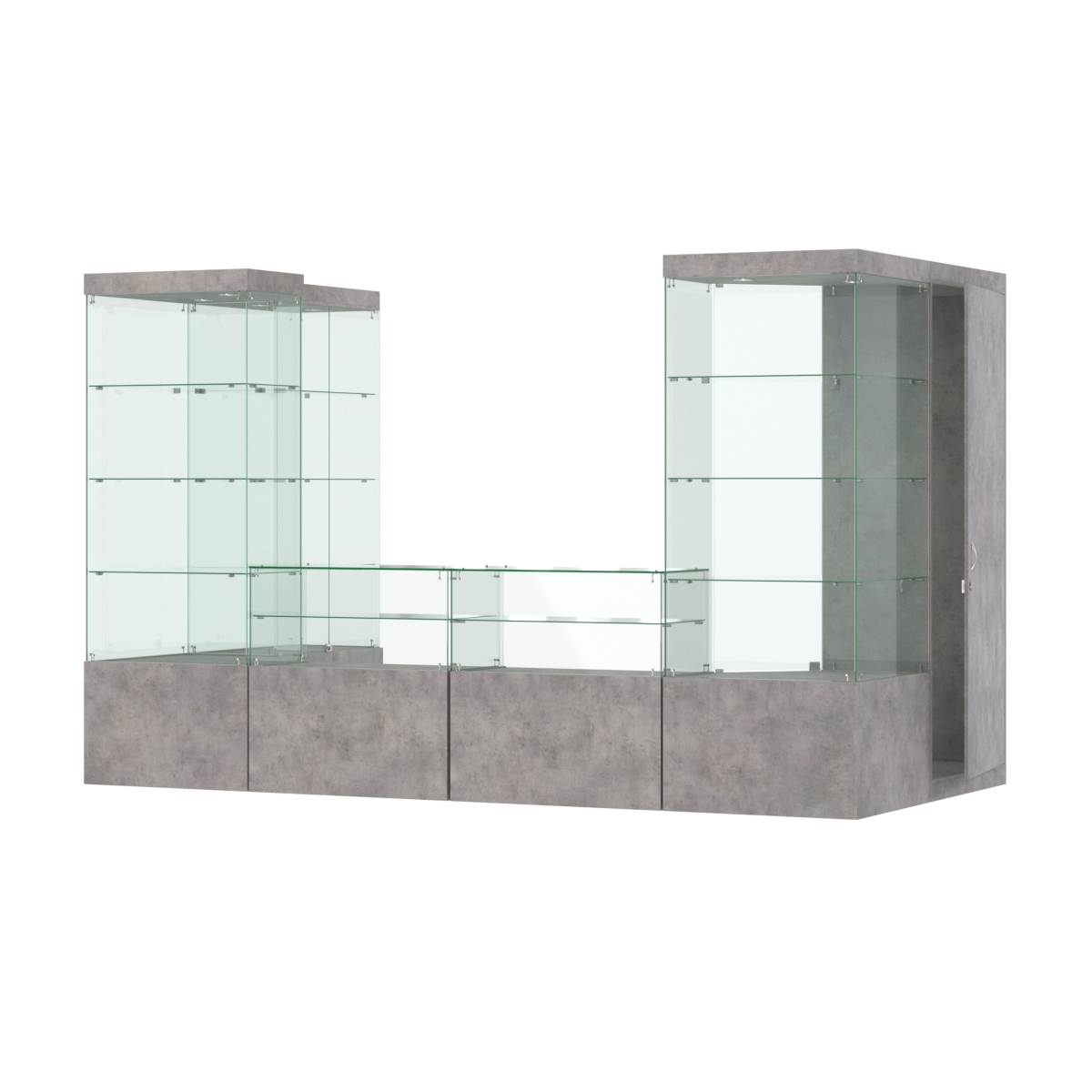 Павильон ИСТРА пристенный №3б (5, 87 кв.м) Бетон Чикаго светло-серый F186 ST9