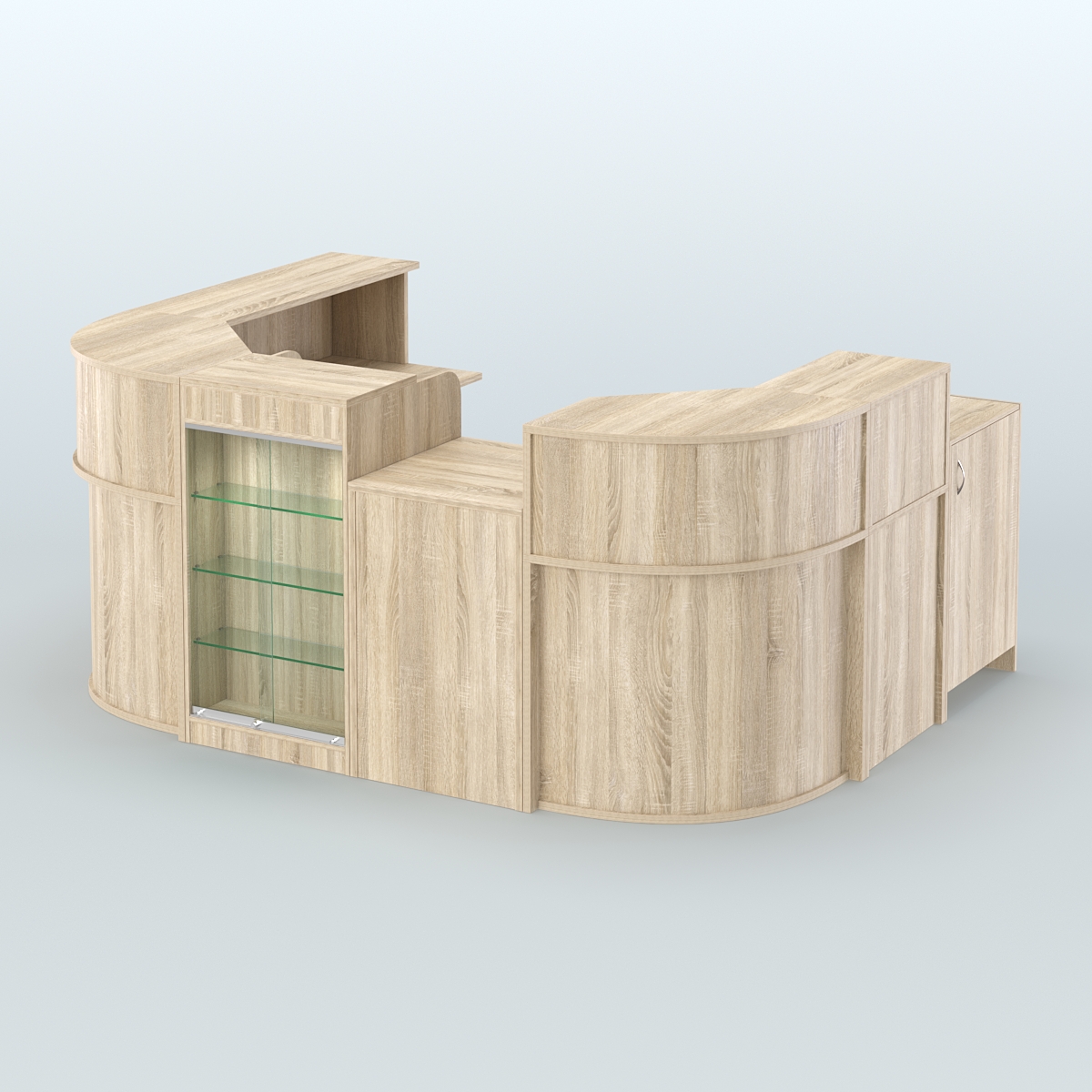 Пристенный павильон Чай и Кофе с собой №2 Дуб Сонома