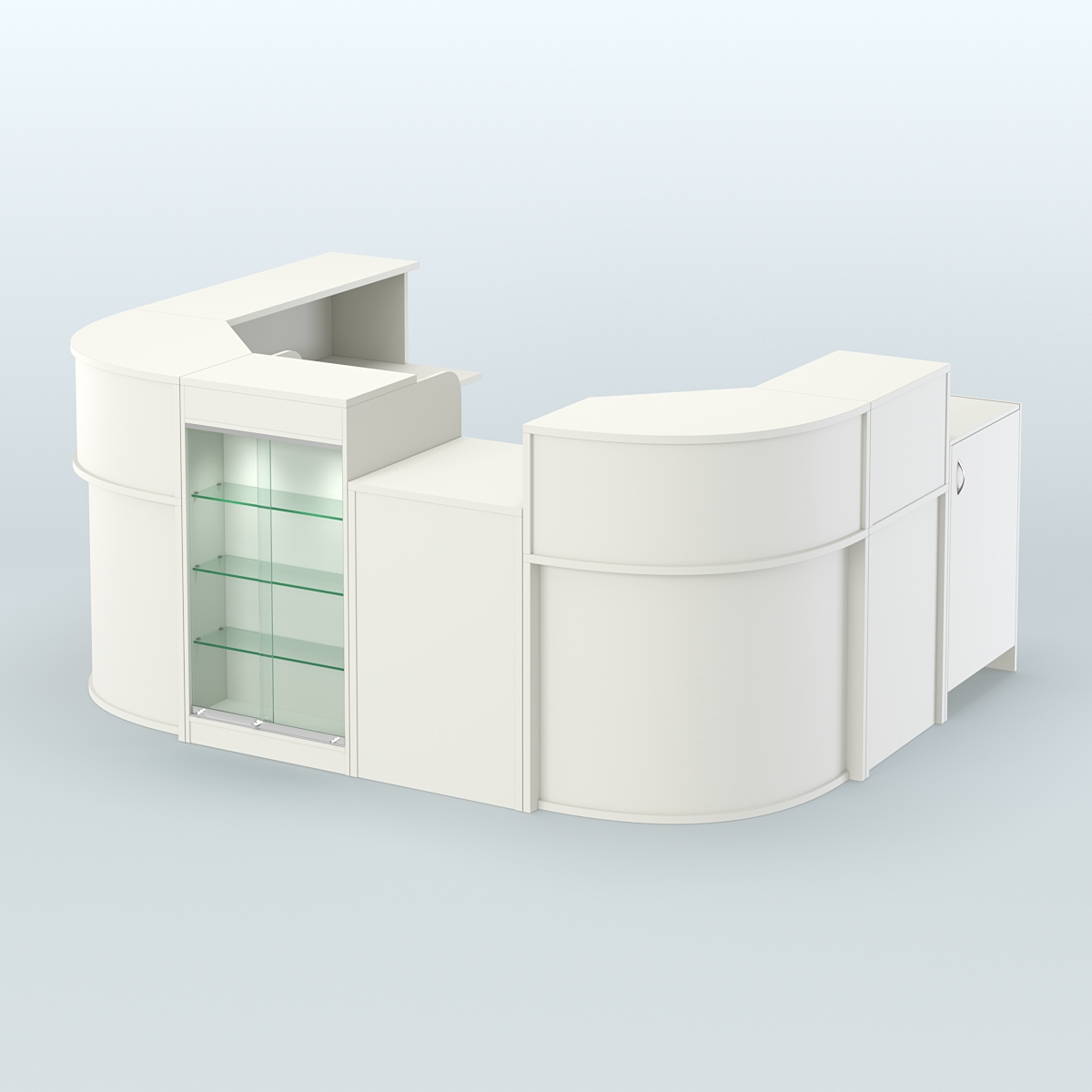 Пристенный павильон Чай и Кофе с собой №2 Белый