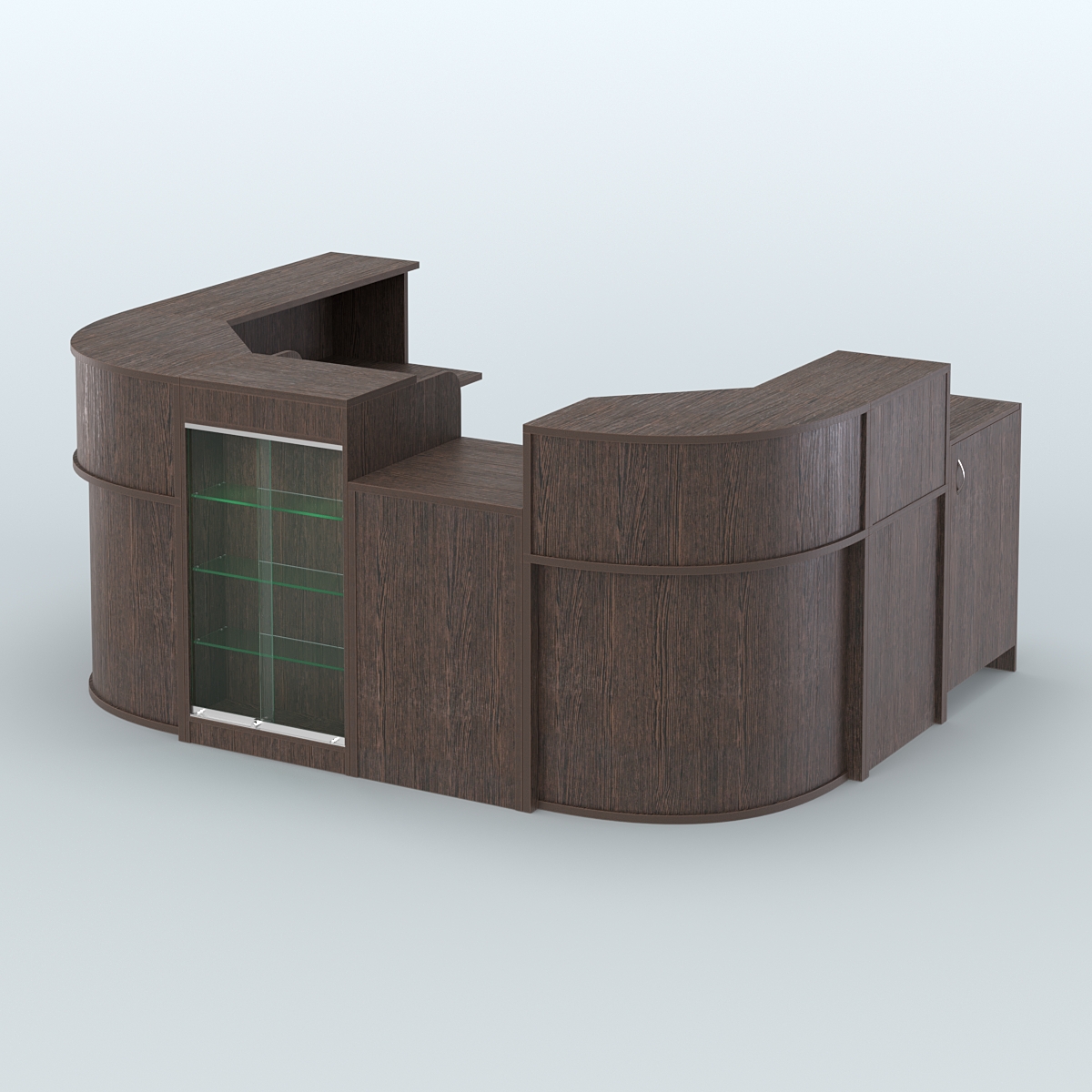 Пристенный павильон Чай и Кофе с собой №2 Дуб Венге