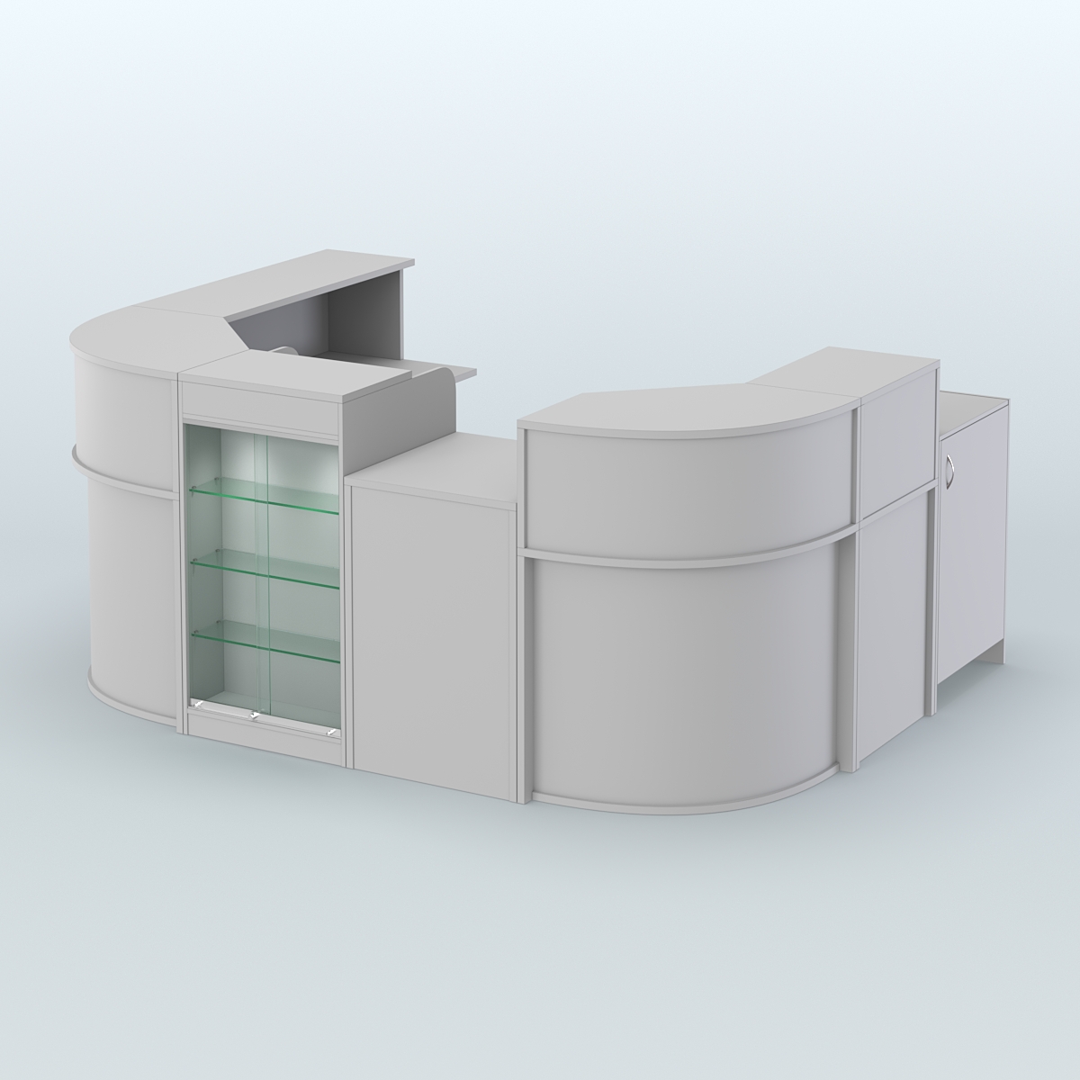 Пристенный павильон Чай и Кофе с собой №2 Серый