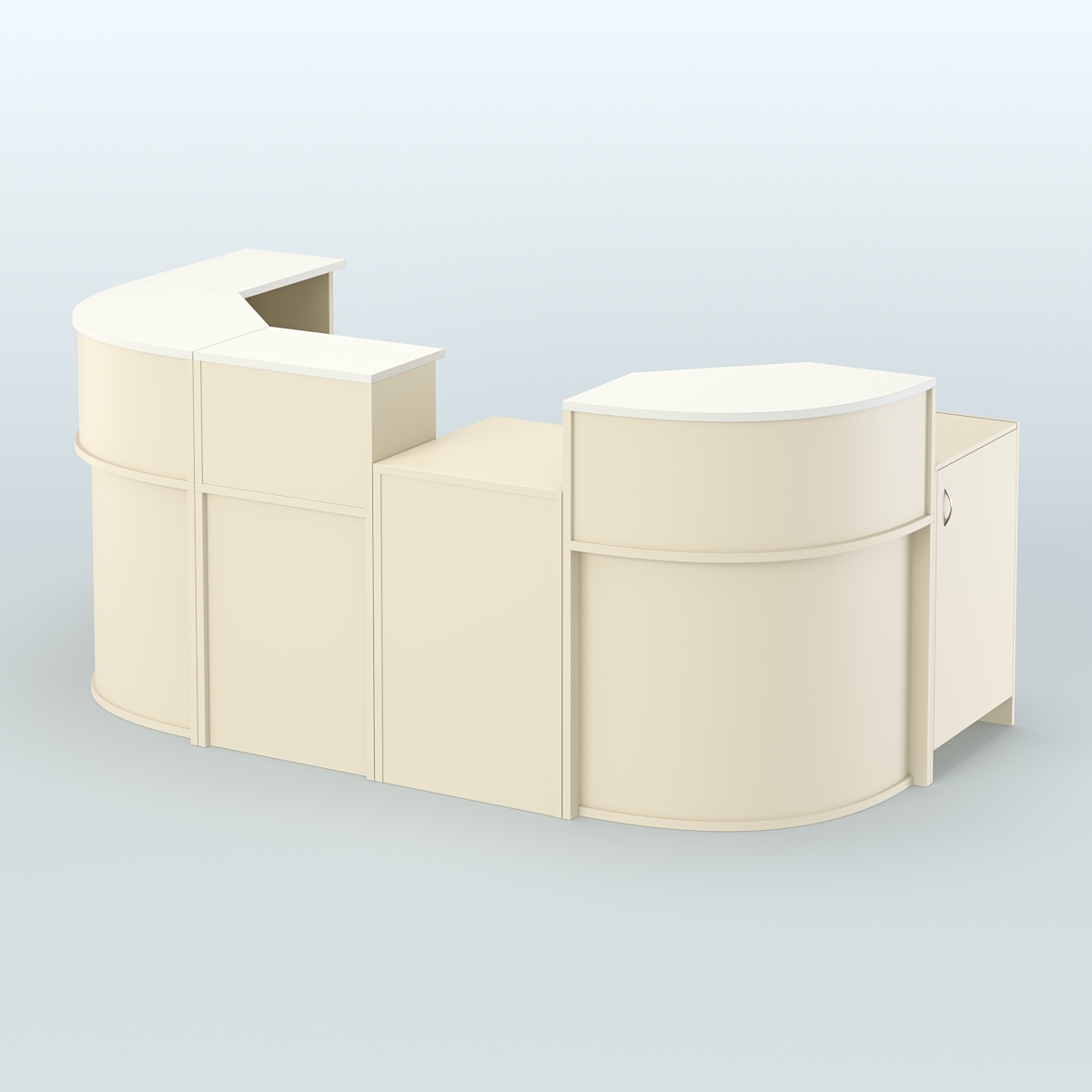 Пристенный павильон Чай и Кофе с собой №3 Крем Вайс + Белый