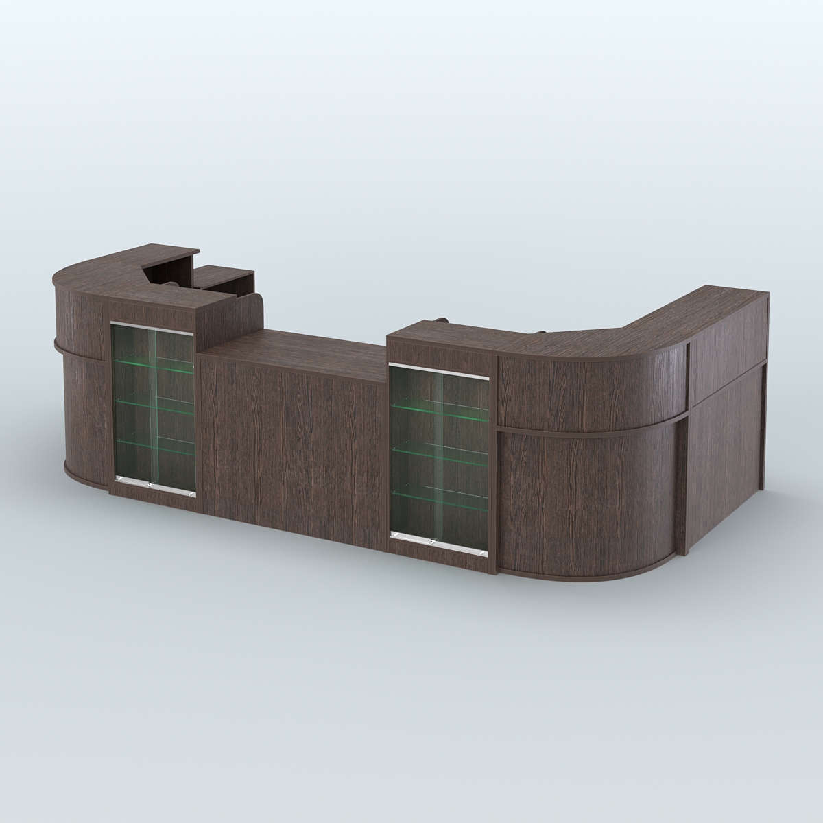 Пристенный павильон Чай и Кофе с собой №4 Дуб Венге