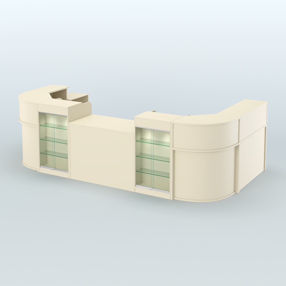 Пристенный павильон Чай и Кофе с собой №4 Крем Вайс