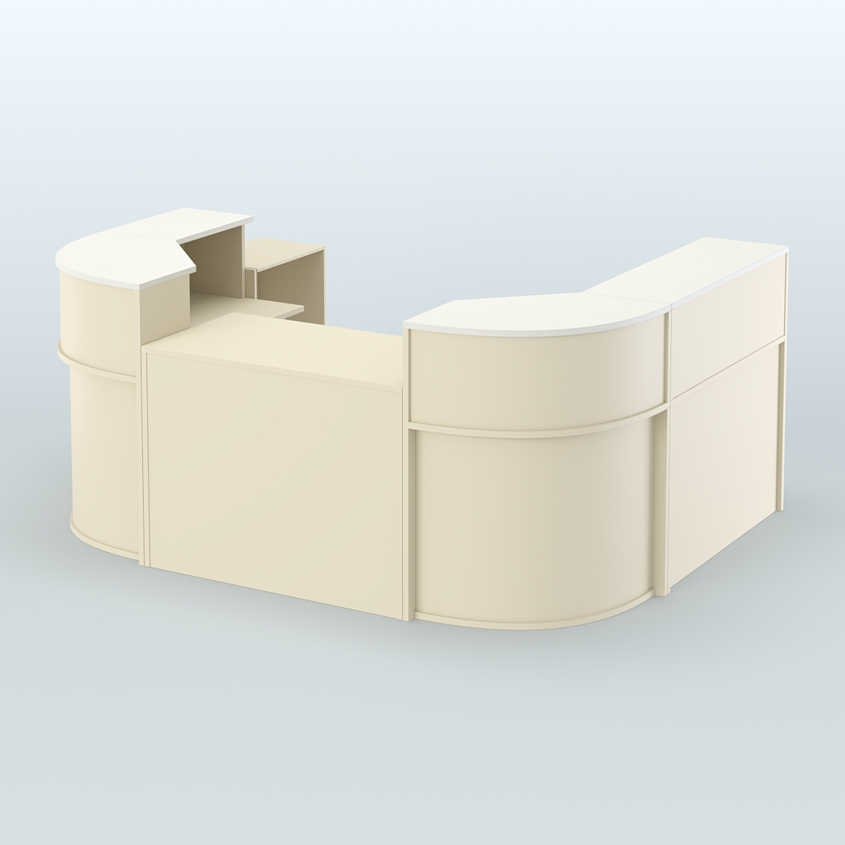 Пристенный павильон Чай и Кофе с собой №5 Крем Вайс + Белый