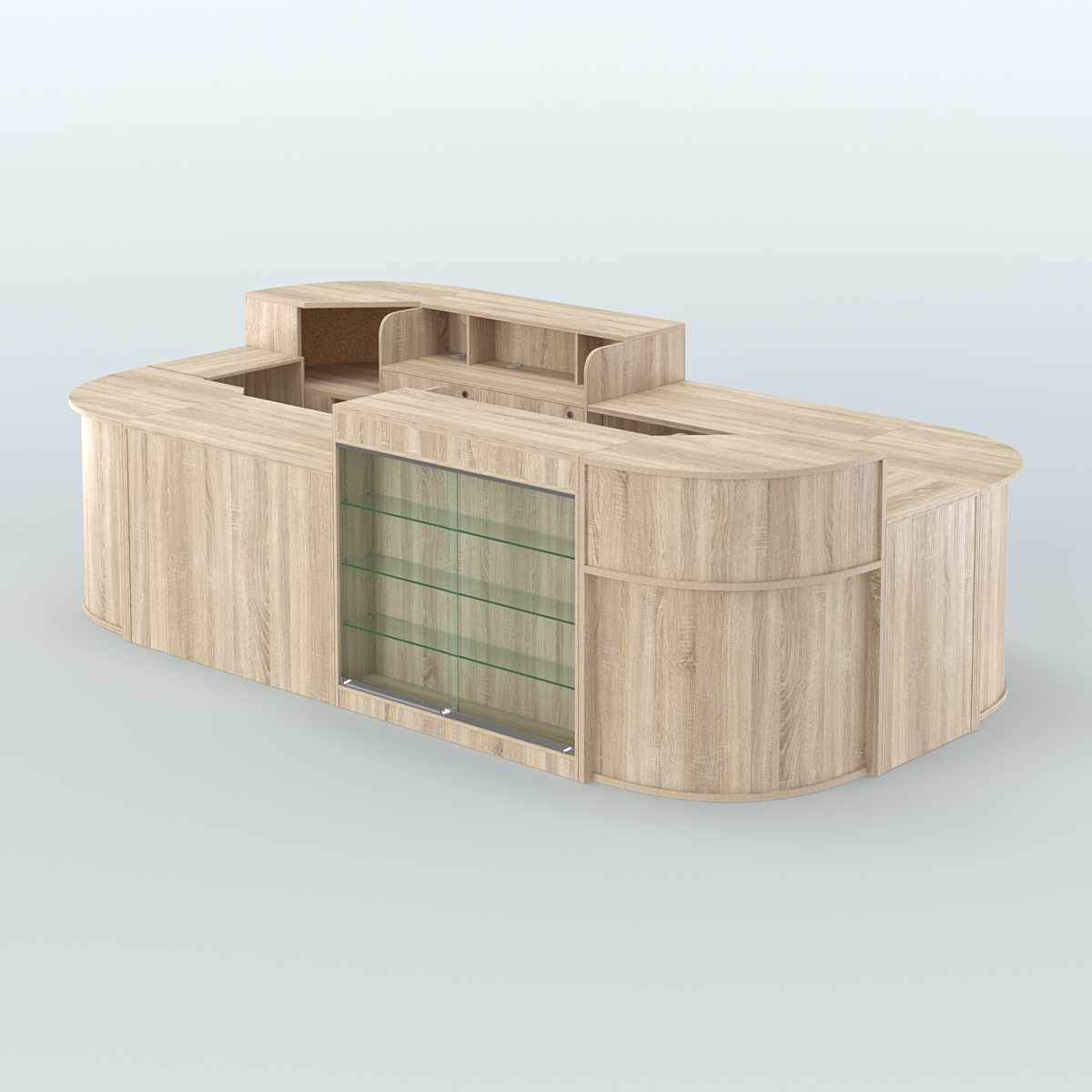 Островной павильон Чай и Кофе с собой №1 Дуб Сонома