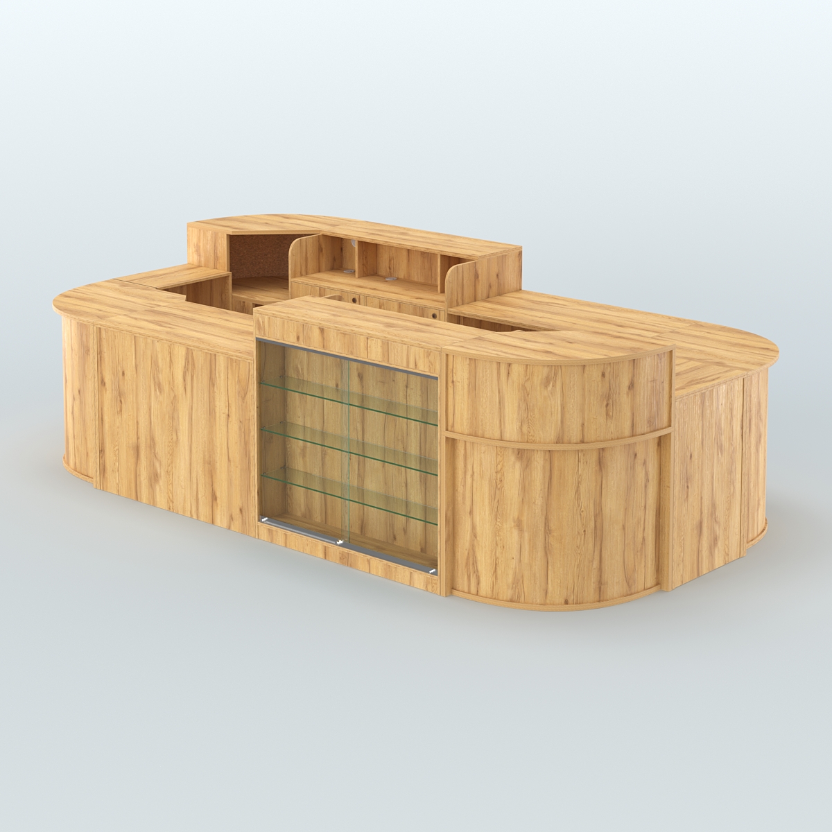 Островной павильон Чай и Кофе с собой №1 Дуб Золотистый