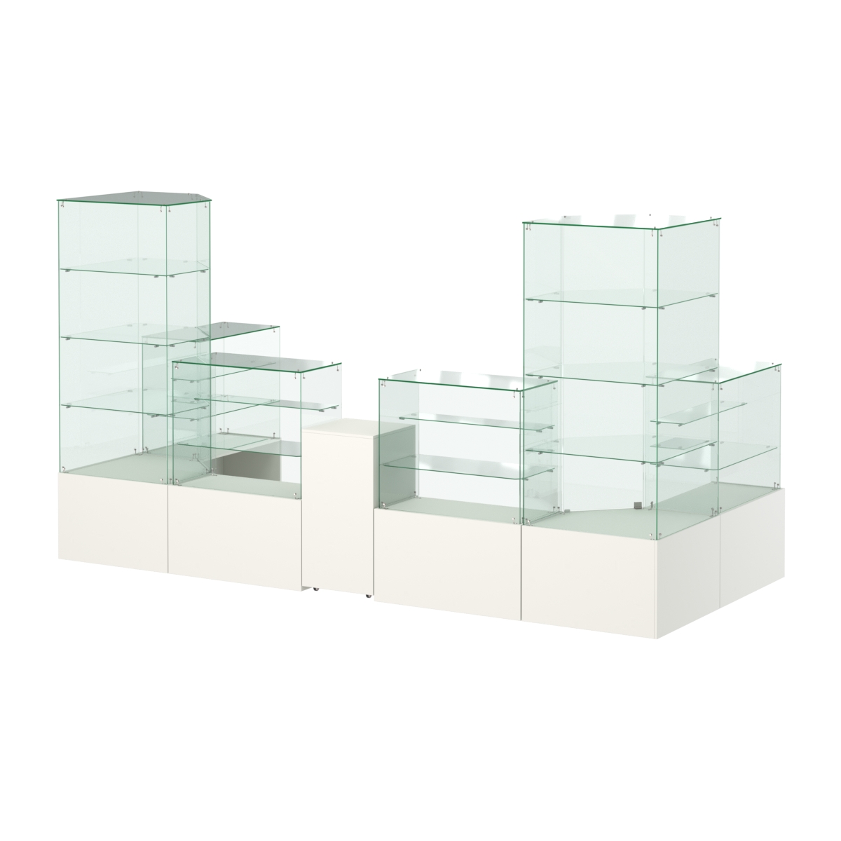 Павильон ИСТРА пристенный №8а (6, 68 кв.м) Белый