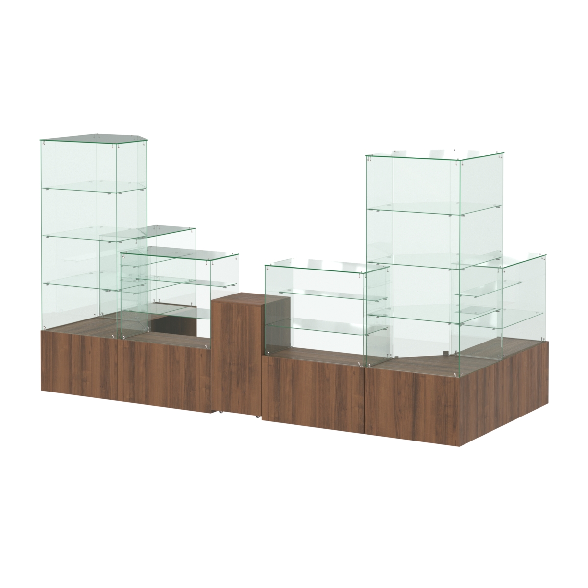 Павильон ИСТРА пристенный №8а (6, 68 кв.м) Орех