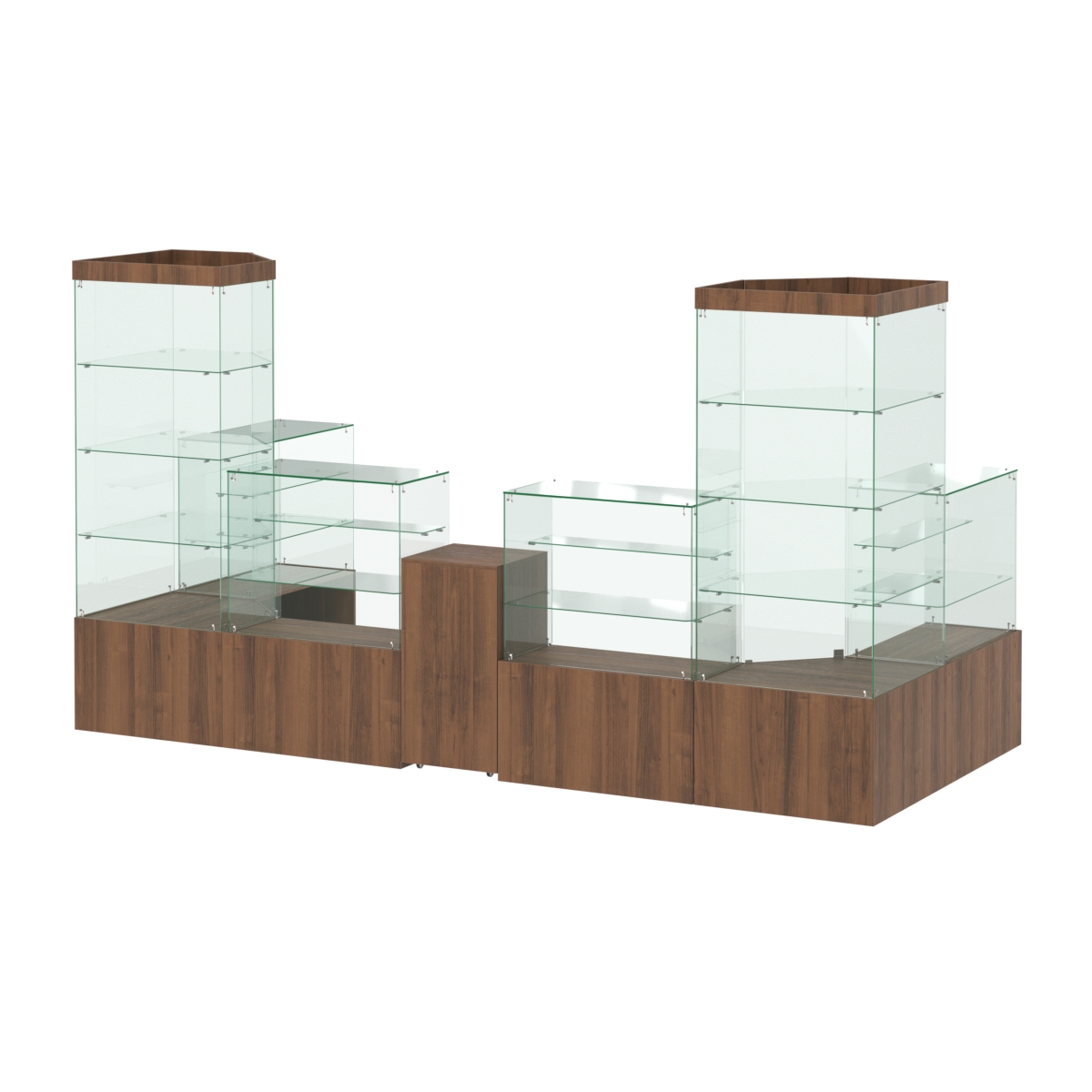 Павильон ИСТРА пристенный №8б (6, 68 кв.м) Орех