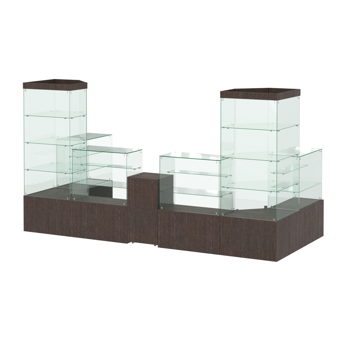 Павильон ИСТРА пристенный №8б (6, 68 кв.м) Дуб Венге