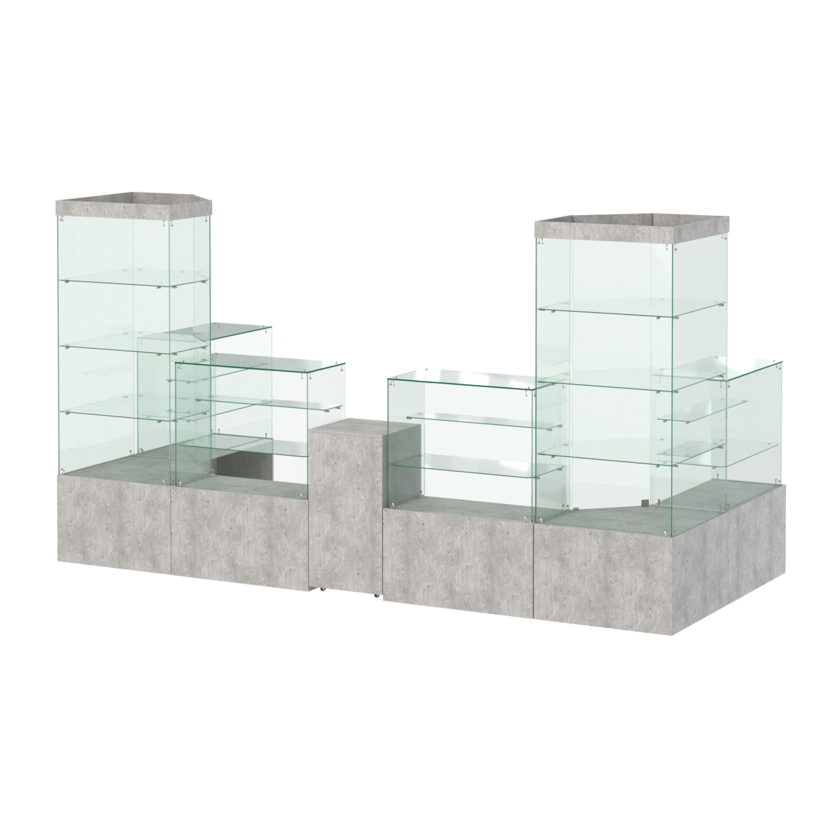 Павильон ИСТРА пристенный №8б (6, 68 кв.м) Метрополитан Грей