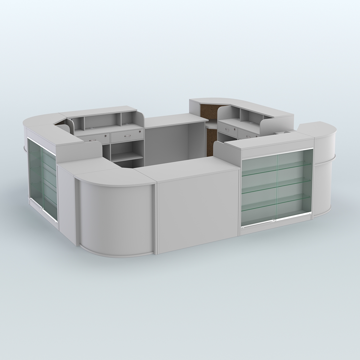 Островной павильон Чай и Кофе с собой №2 Серый