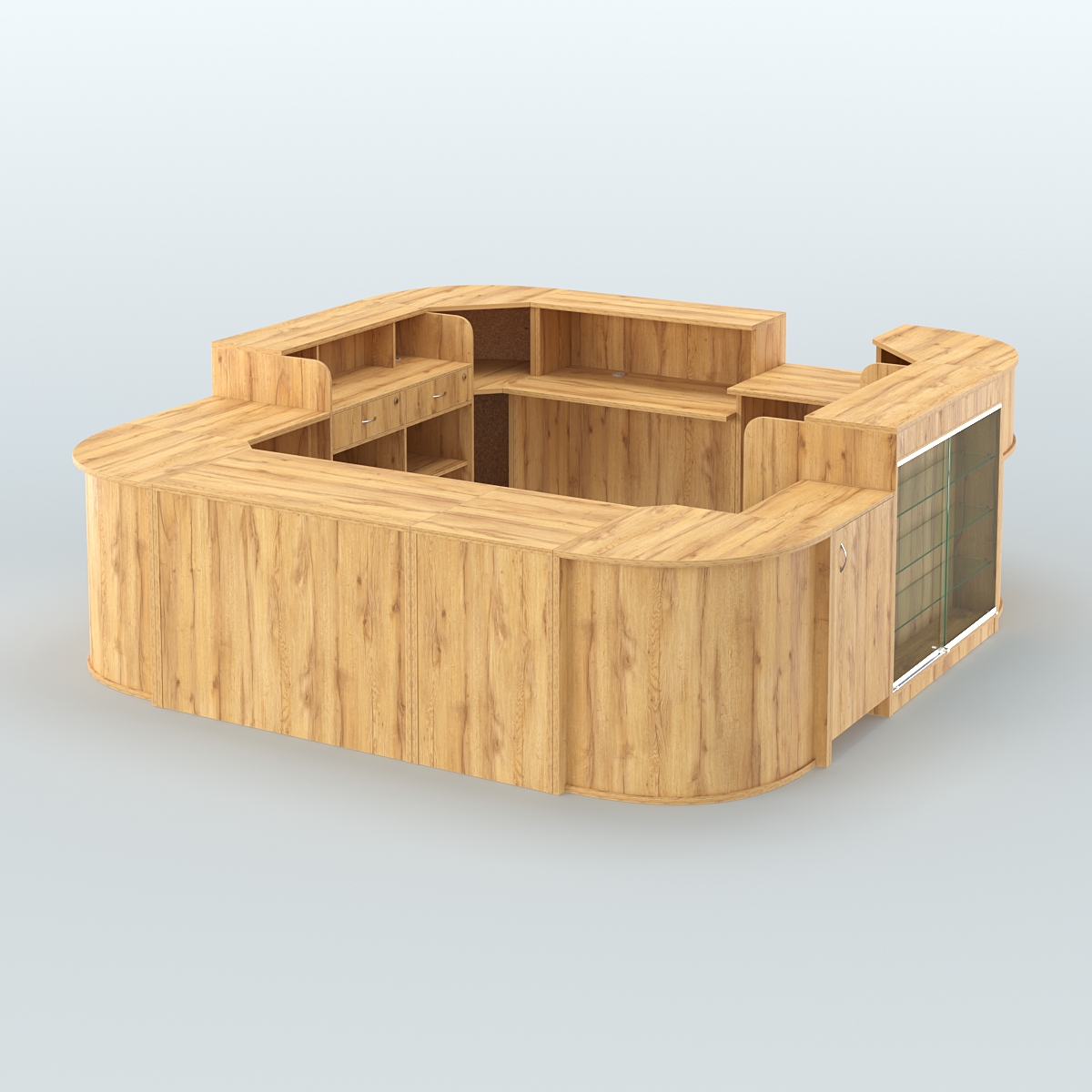 Островной павильон Чай и Кофе с собой №3 Дуб Золотистый