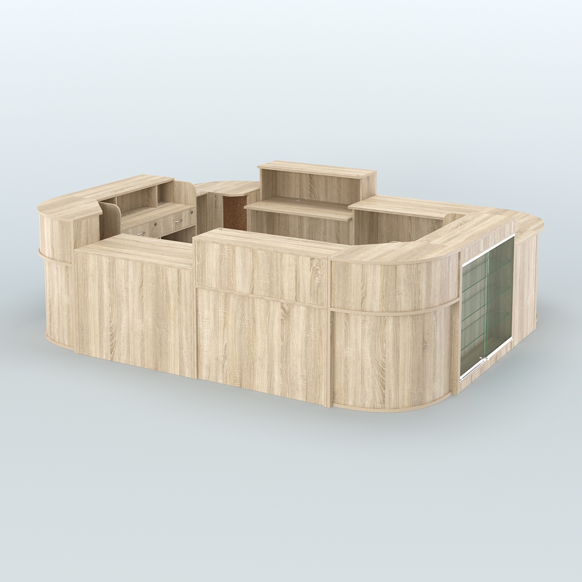 Островной павильон Чай и Кофе с собой №4 Дуб Сонома