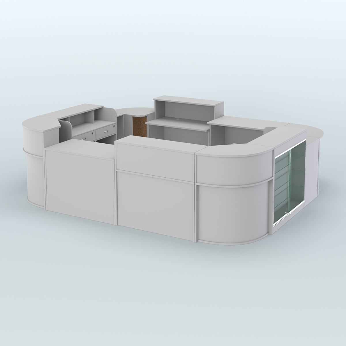 Островной павильон Чай и Кофе с собой №4 Серый