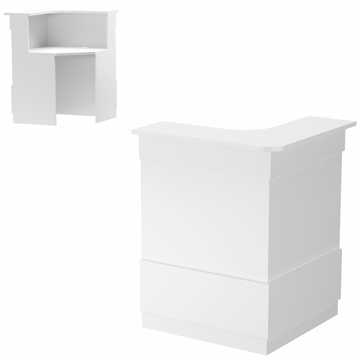 Ресепшен Сеть №4 угловой Серый