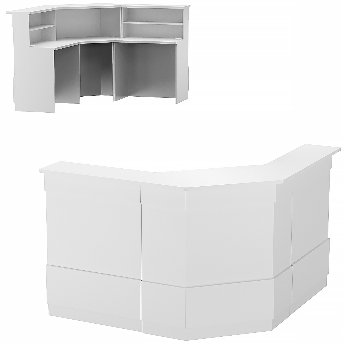 Комбинация ресепшенов Сеть №1-3-1 Серый