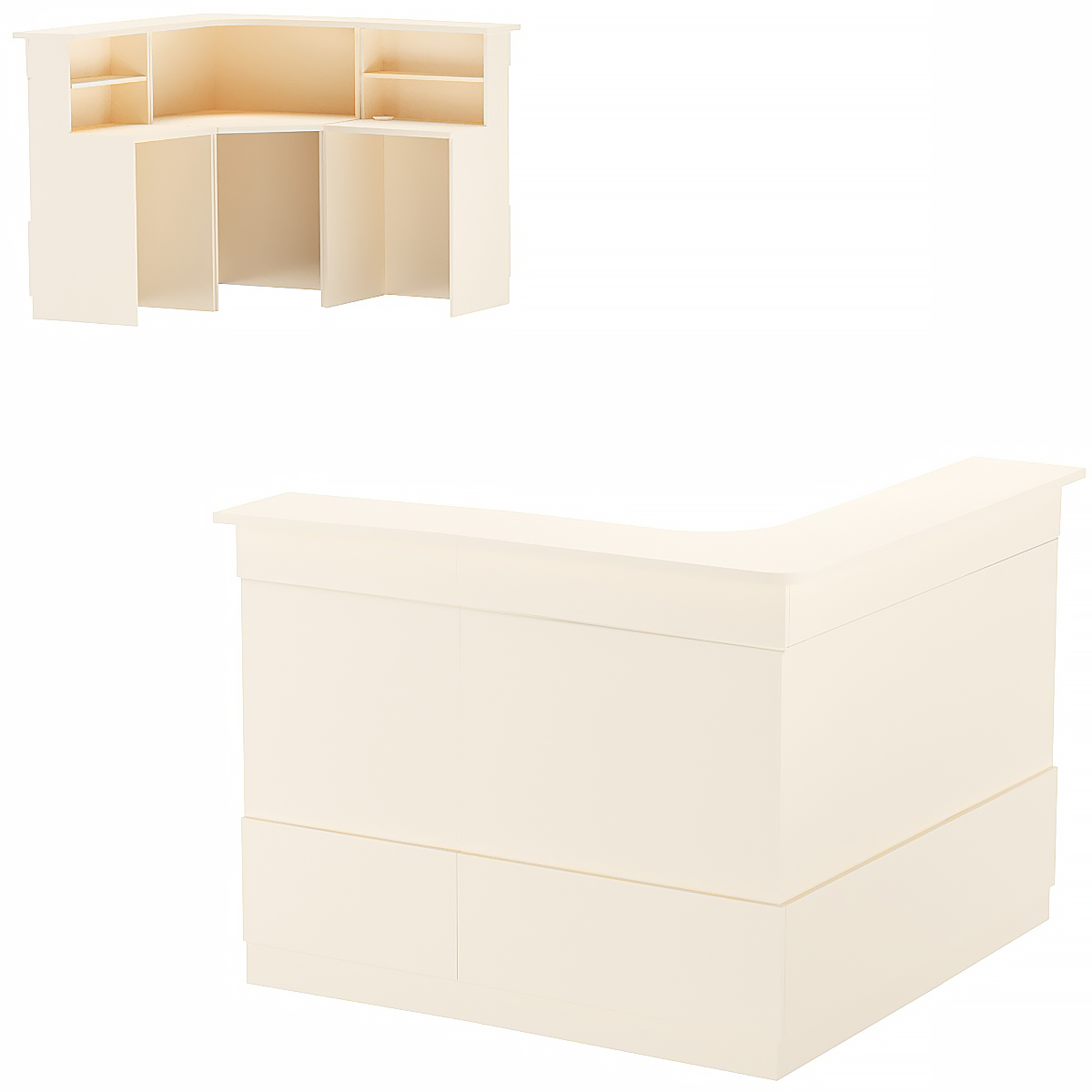 Комбинация ресепшенов Сеть №2-4-2 Крем Вайс